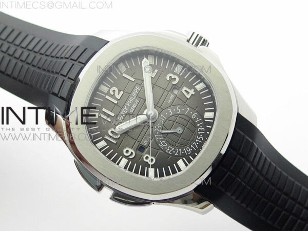 Aquanaut 5164A SS ZF 1:1 Best Edition Black Dial on Black Rubber Strap A324 - Image 2