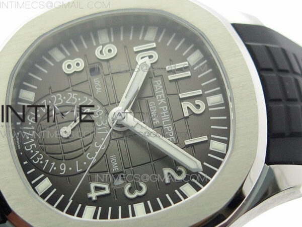 Aquanaut 5164A SS ZF 1:1 Best Edition Black Dial on Black Rubber Strap A324 - Image 4