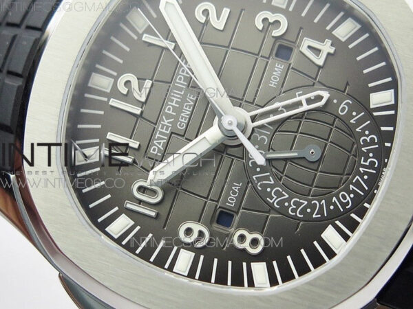 Aquanaut 5164A SS ZF 1:1 Best Edition Black Dial on Black Rubber Strap A324 - Image 6