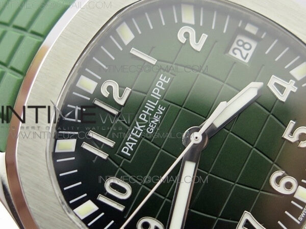 Aquanaut Jumbo MP Best Edition SS Green Dial on Green Rubber Strap A2824 to PP324CS - Image 6