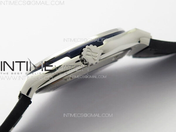 Classic Fusion 42mm SS Paved Diamonds Case And Bezel B50F Paved Diamonds Dial On Blue Gummy Strap A2892 - Image 8