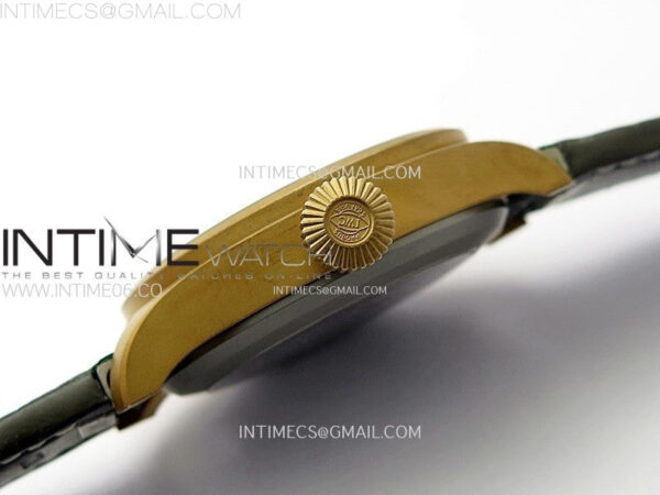 Big Pilot IW329702 Bronze M+F 1:1 Best Edition Green Dial On Brown Leather Strap SEIKO 8N-24 - Image 9