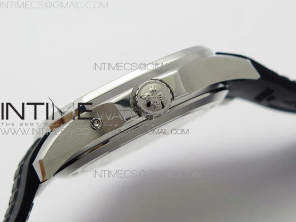 Aquanaut 5164A SS ZF 1:1 Best Edition Black Dial on Black Rubber Strap A324 - Image 9