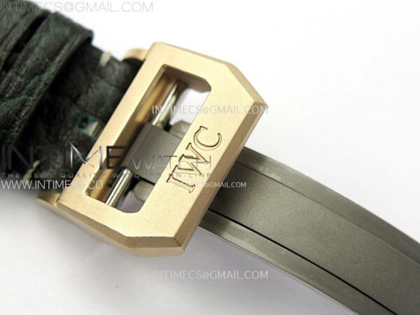 Big Pilot IW329702 Bronze M+F 1:1 Best Edition Green Dial On Brown Leather Strap SEIKO 8N-24 - Image 12