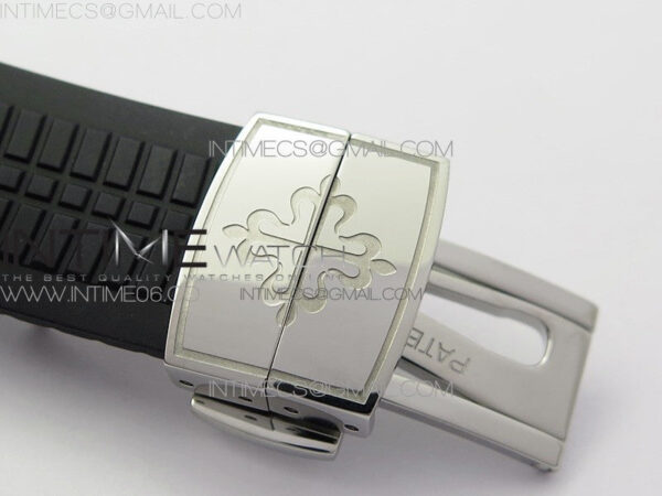 Aquanaut 5164A SS ZF 1:1 Best Edition Black Dial on Black Rubber Strap A324 - Image 14