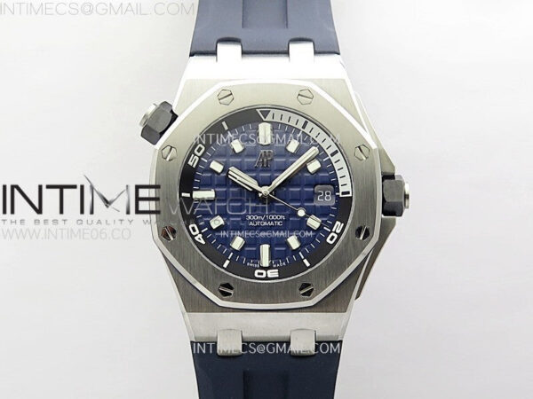 Copy of Royal Oak Offshore Diver 15720 Ceramic Bezel APSF 1:1 Best Edition Black Dial on Black Rubber Strap SA4308 - Image 2