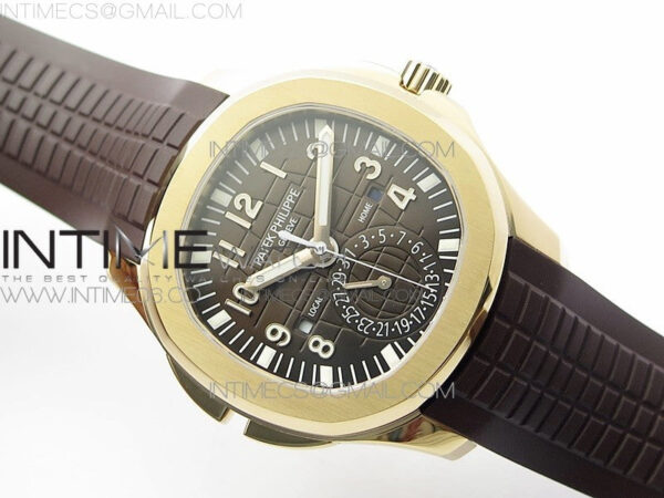 Aquanaut 5164R RG ZF 1:1 Best Edition Brown Dial on Brown Rubber Strap A324 - Image 2