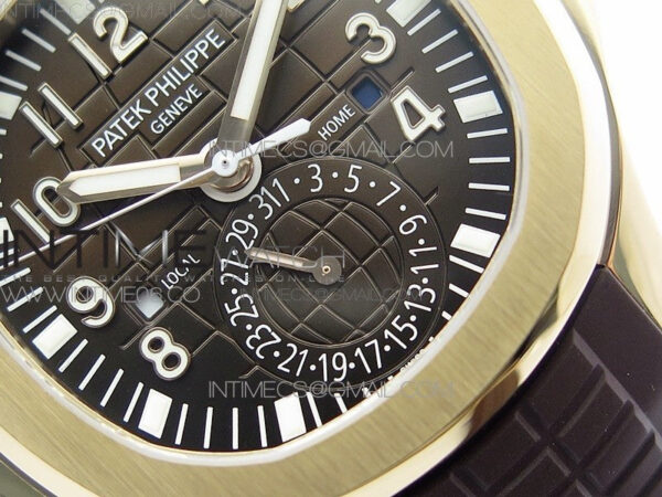 Aquanaut 5164R RG ZF 1:1 Best Edition Brown Dial on Brown Rubber Strap A324 - Image 5