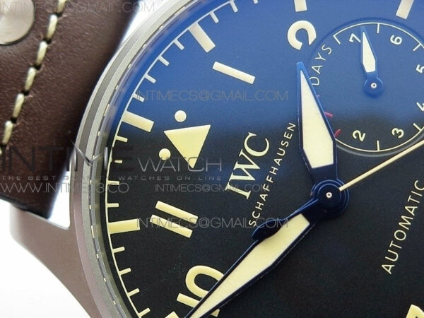 Big Pilot IW501004 TI ZF 1:1 Best Edition Black Dial on Brown Leather Strap A52110 - Image 5