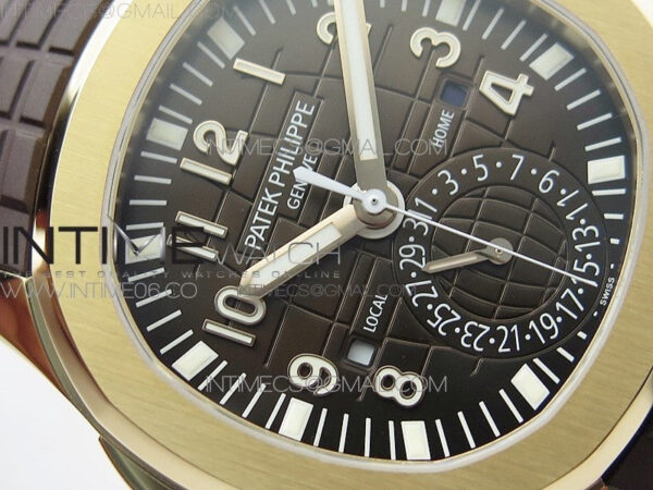 Aquanaut 5164R RG ZF 1:1 Best Edition Brown Dial on Brown Rubber Strap A324 - Image 7