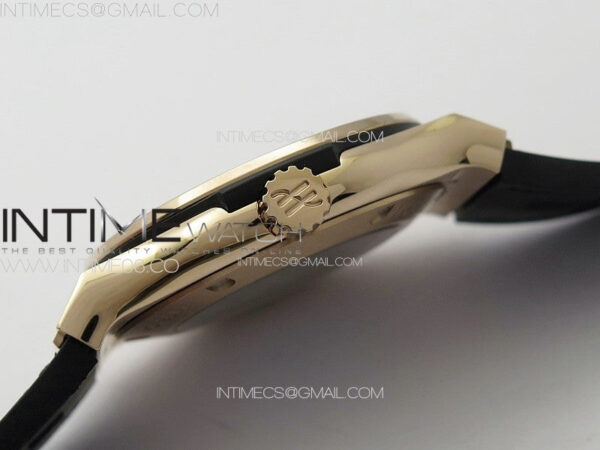 Classic Fusion 42mm RG Paved Diamonds Case And Bezel B50F Paved Diamonds Dial On Black Gummy Strap A2892 - Image 8