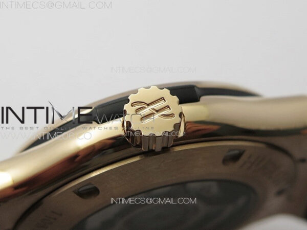 Classic Fusion 42mm RG Paved Diamonds Case And Bezel B50F Paved Diamonds Dial On Black Gummy Strap A2892 - Image 9
