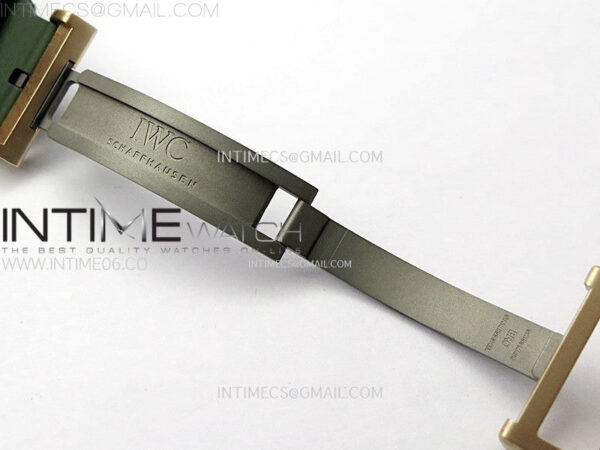 Big Pilot IW329702 Bronze M+F 1:1 Best Edition Green Dial on Green Rubber Strap SEIKO 8N-24 - Image 12