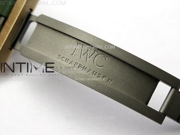 Big Pilot IW329702 Bronze M+F 1:1 Best Edition Green Dial on Green Rubber Strap SEIKO 8N-24 - Image 13