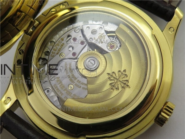 Calatrava 5227R YG ZF 1:1 Best Edition Ivory Dial on Brown Leather Strap A324CS - Image 18