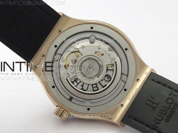 Classic Fusion 42mm RG Paved Diamonds Case And Bezel B50F Paved Diamonds Dial On Black Gummy Strap A2892 - Image 18