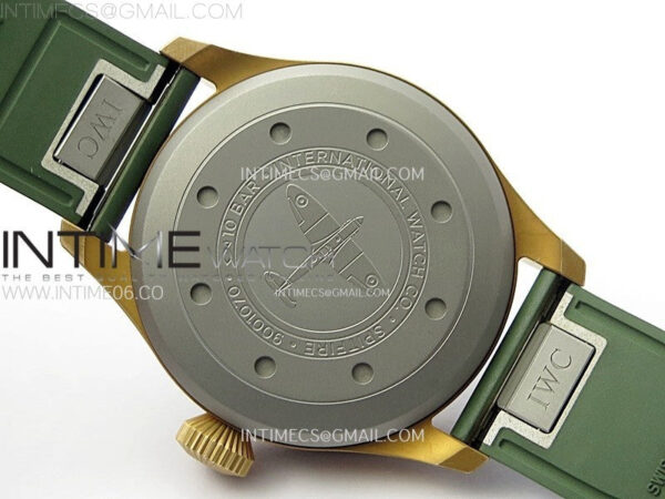 Big Pilot IW329702 Bronze M+F 1:1 Best Edition Green Dial on Green Rubber Strap SEIKO 8N-24 - Image 19
