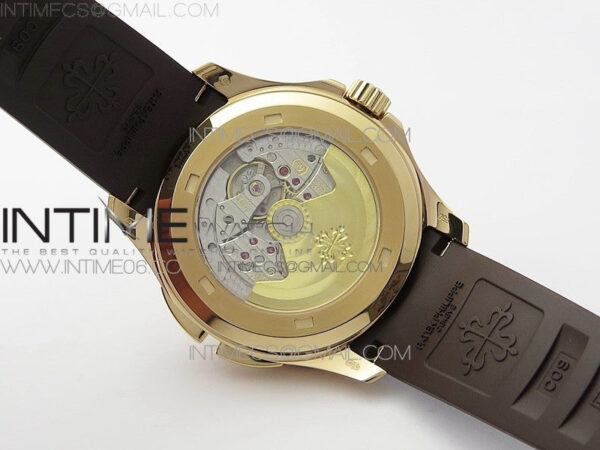 Aquanaut 5164R RG ZF 1:1 Best Edition Brown Dial on Brown Rubber Strap A324 - Image 21