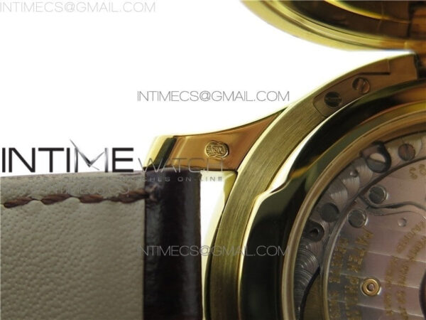 Calatrava 5227R YG ZF 1:1 Best Edition Ivory Dial on Brown Leather Strap A324CS - Image 21