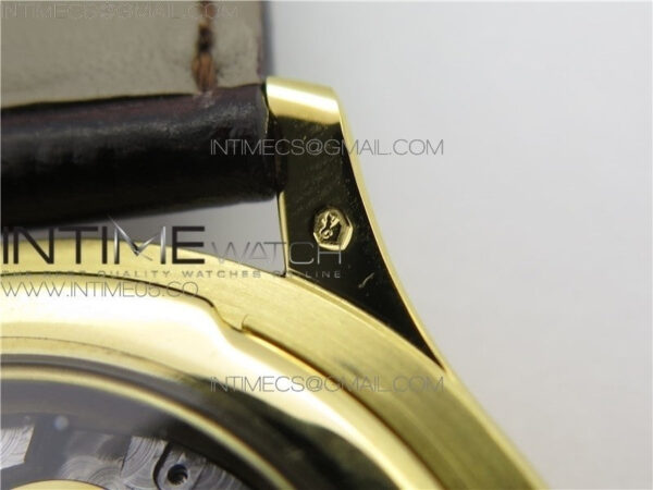 Calatrava 5227R YG ZF 1:1 Best Edition Ivory Dial on Brown Leather Strap A324CS - Image 22