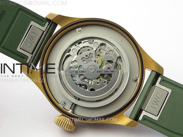 Big Pilot IW329702 Bronze M+F 1:1 Best Edition Green Dial on Green Rubber Strap SEIKO 8N-24 - Image 22