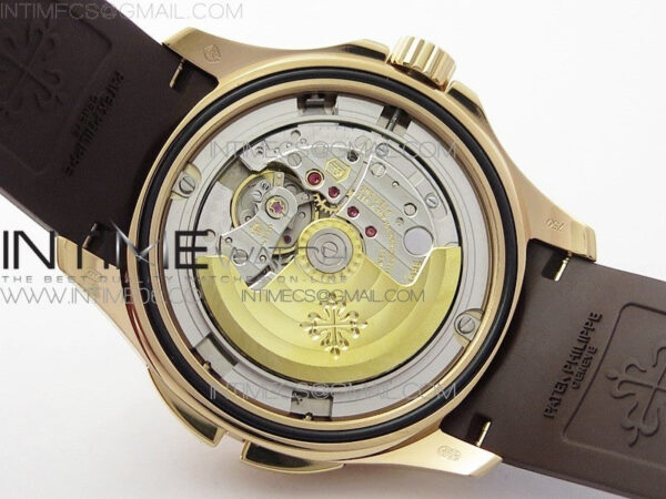 Aquanaut 5164R RG ZF 1:1 Best Edition Brown Dial on Brown Rubber Strap A324 - Image 24