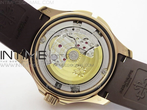 Aquanaut 5164R RG ZF 1:1 Best Edition Brown Dial on Brown Rubber Strap A324 - Image 25