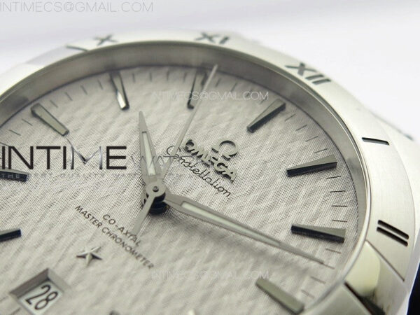 Constellation 39mm SS VSF 1:1 Best Edition Silvevr Textured Dial on Black Leather Strap A8800 - Image 8