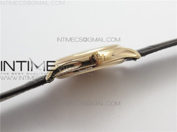 Calatrava 5227R RG ZF 1:1 Best Edition Ivory Dial on Brown Leather Strap A324CS - Image 9