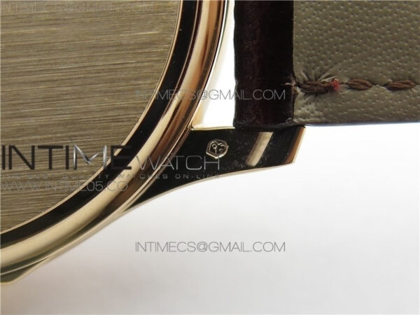 Calatrava 5227R RG ZF 1:1 Best Edition Ivory Dial on Brown Leather Strap A324CS - Image 15
