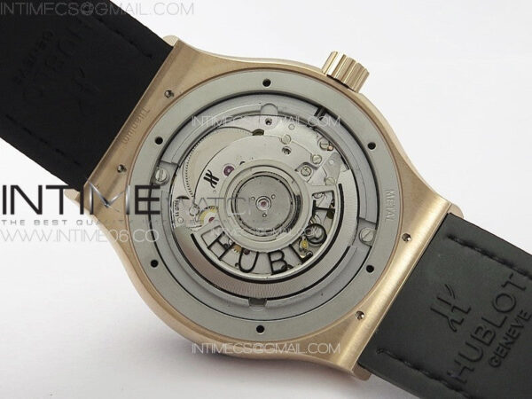 Classic Fusion 42mm RG Paved Diamonds Case And Bezel B50F Paved Diamonds Dial On Blue Gummy Strap A2892 - Image 20