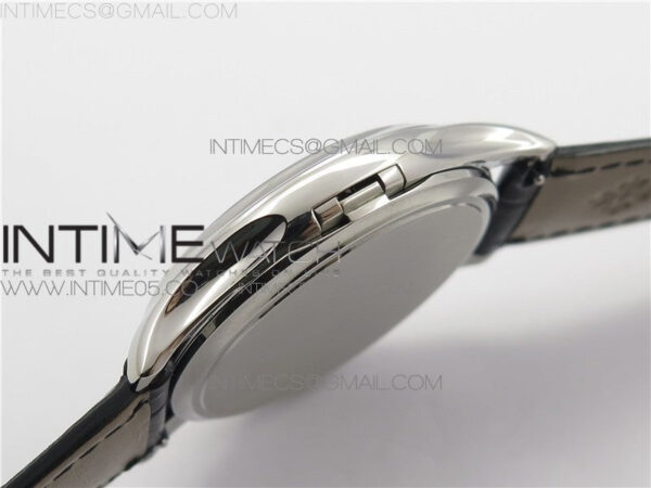 Calatrava 5227R SS ZF 1:1 Best Edition Ivory Dial on Black Leather Strap A324CS - Image 6