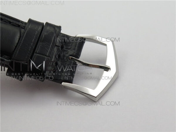 Calatrava 5227R SS ZF 1:1 Best Edition Ivory Dial on Black Leather Strap A324CS - Image 7