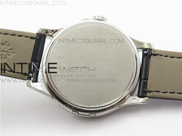Calatrava 5227R SS ZF 1:1 Best Edition Ivory Dial on Black Leather Strap A324CS - Image 10