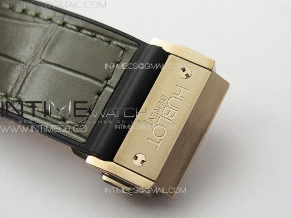 Classic Fusion 42mm RG Paved Diamonds Case And Bezel B50F Paved Diamonds Dial On Gray Gummy Strap A2892 - Image 11