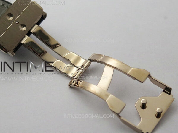 Classic Fusion 42mm RG Paved Diamonds Case And Bezel B50F Paved Diamonds Dial On Gray Gummy Strap A2892 - Image 13