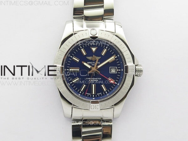 Avenger Automatic 43mm GMT SS B50 Best Edition Blue Dial on SS Bracelet A2824 - Image 17
