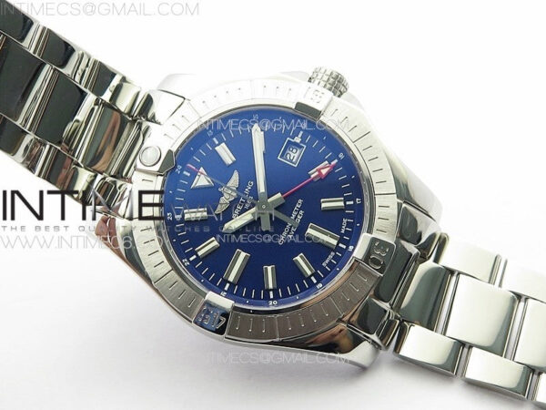 Avenger Automatic 43mm GMT SS B50 Best Edition Blue Dial on SS Bracelet A2824 - Image 19