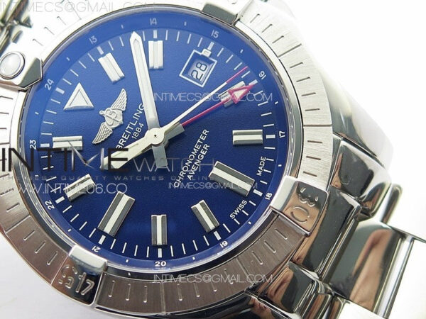 Avenger Automatic 43mm GMT SS B50 Best Edition Blue Dial on SS Bracelet A2824 - Image 22