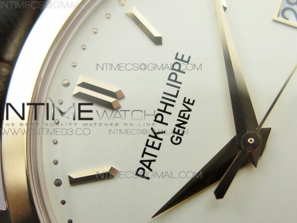 Calatrava 5296R RG ZF 1:1 Best Edition Ivory Dial On Brown Leather Strap 324CS (Free box) - Image 9