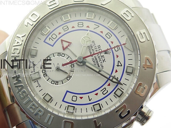 YachtMaster II 116689 SS KF 1:1 Best Edition White Dial On SS Bracelet A7750 - Image 4