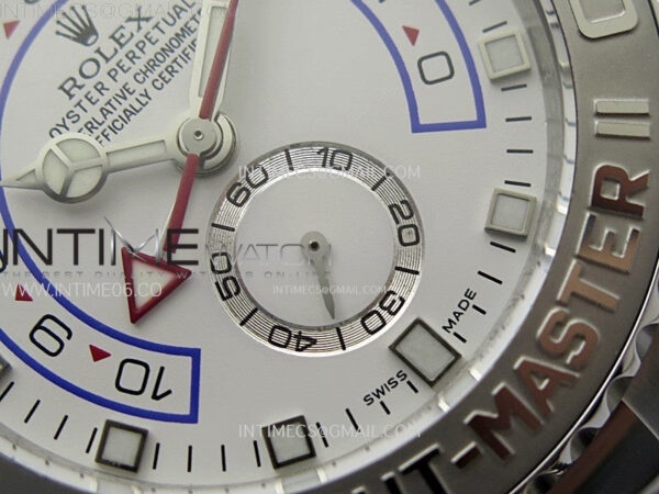 YachtMaster II 116689 SS KF 1:1 Best Edition White Dial On SS Bracelet A7750 - Image 7
