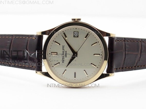 Calatrava 5296R RG ZF 1:1 Best Edition Ivory Dial On Brown Leather Strap 324CS (Free box) - Image 12
