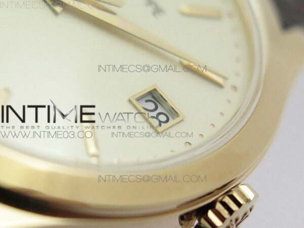 Calatrava 5296R RG ZF 1:1 Best Edition Ivory Dial On Brown Leather Strap 324CS (Free box) - Image 13