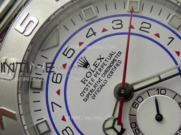 YachtMaster II 116689 SS KF 1:1 Best Edition White Dial On SS Bracelet A7750 - Image 8