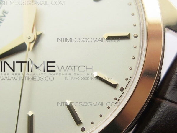 Calatrava 5296R RG ZF 1:1 Best Edition Ivory Dial On Brown Leather Strap 324CS (Free box) - Image 18