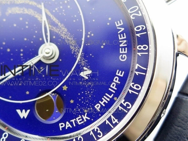 6102P Moon SS Blue Dial on Blue Leather Strap A240 - Image 5
