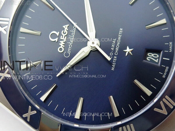 Constellation 41mm Blue Ceramic Bezel SS SBF 1:1 Best Edition Blue Dial on SS Bracelet A8900 - Image 4