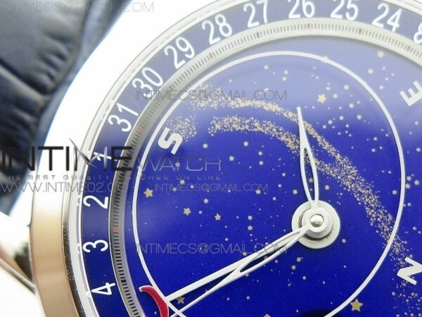 6102P Moon SS Blue Dial on Blue Leather Strap A240 - Image 6