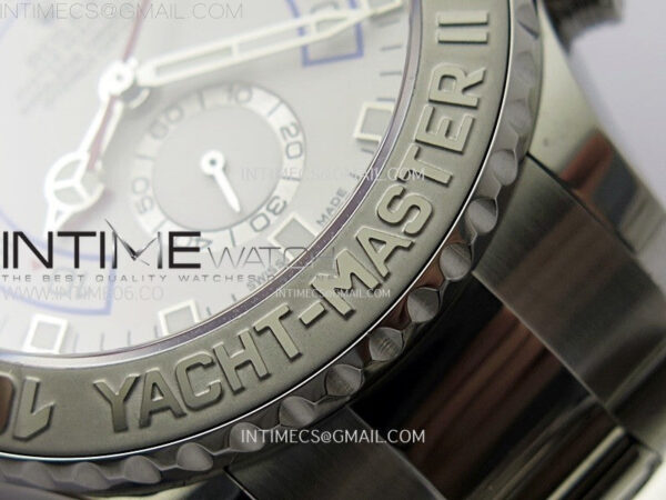 YachtMaster II 116689 SS KF 1:1 Best Edition White Dial On SS Bracelet A7750 - Image 10